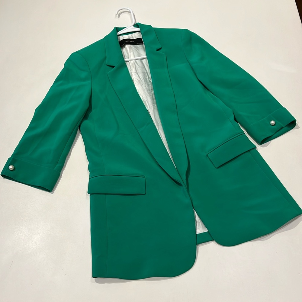Zara green blazer